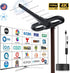 WERCHTAY 360 4K 32ft RG6 Outdoor TV Antenna Omni-Directional Extended Range Reception Enhance VHF&UH Ready HDTV Antenna