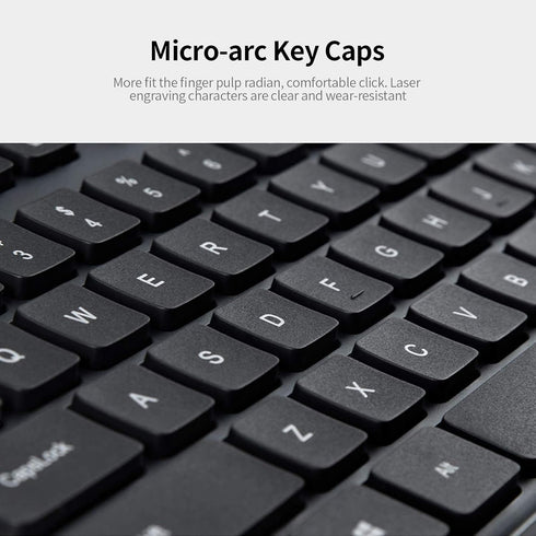 KM901 Wireless Keyboard Mouse Combo, Portable 2.4G Mini 78 Key Keyboard and Mouse Set for Office