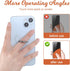 simarro 4Pcs Setting 360 Transparent Phone Ring Holder, Heart Diamond Ring Phone Holder Degree Rotation Compatible wif
