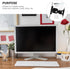 Uonlytech 360-degree 14-27 Inch Wall Mount Tv Bracket Rotatable Monitor Stand Metal Shaft for LCD Screens, Fixed Screen