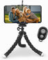 IDANCE Phone Tripod with BT Wireless Remote, 62" Flexible Tripod and Selfie Stick,