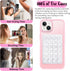 PKYAA 2 Pack 2.17" 3.15" Silicone Suction Phone Case Adhesive Mount, Strong Grip Holder for Selfies and Videos