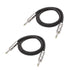 Cable Matters 2-Pack Premium Braided 12 AWG 1/4 Inch Speaker Cable 3 ft with 6.35mm TS Connector by Cable Matters