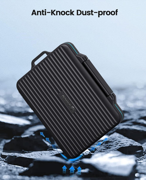 ORICO Water Resistant 24 Slots SD Card Case Holder, Anti-Shock Memory Card Storage Organizer for SD/Micro SD SDXC SDHC