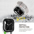 2 in 1 Waterproof Bling Case for Apple Watch 44mm, Glitter Diamond Rhinestone Bumper Face Cover for SE Series 6/5/4