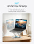 SOUNDANCE 360 Rotating Laptop Stand, Ergonomic Computer Riser for Desk, Adjustable Height Multi-Angle Metal Holder