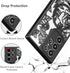 XIZYO Floral Rose Magnetic Case for Samsung Galaxy S23 Ultra, Slim TPU, Shockproof, MagSafe Compatible, Black Aesthetic.