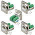 5PCS RJ45 Panel Mount Screw Terminal Adapter, D-Type RJ45 Female Solderless Terminal Cat5E Ethernet Extender