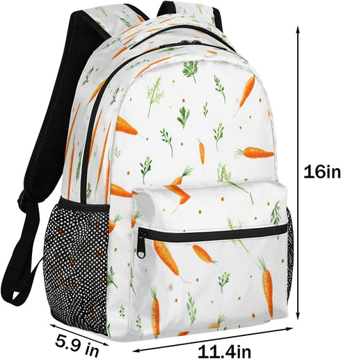 Aglebo Backpack Backpack 16x11.4x8 inch Daypack Pack Funny Carrot Travel for Men Women Casual Cute Laptop Lightweight