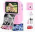 QMWLABS Kids Camera Instant Print Digital Camera with Thermal Paper, 1080P HD Video,