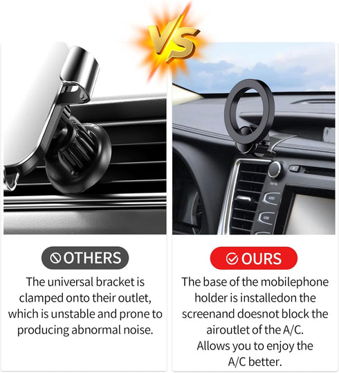 MaserWeller 2014-2019 360 Car Phone Holder for Toyota Highlander Accessories, Rotation Phone Mount Compatible