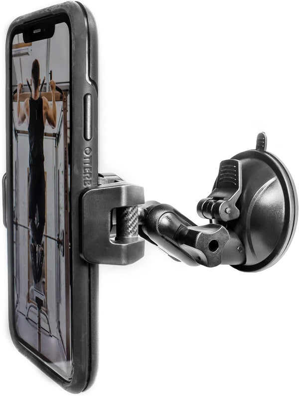 Universal Mirror Shower Phone Holder, Multi-Directional Dual 360 Degree Rotating Wall Mount Stand for Tiktok Youtube