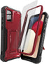 DUOPAL for Samsung Galaxy A02S Case - Military Grade Protection Shockproof Case with Tempered Glass Protector (Red)