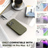 SURPHY Designed for iPhone 14 Pro Max Case with Screen Protector, (with Camera Protection + Soft Microfiber Lining) Liquid Silicone Phone Case, Khaki Green