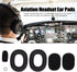 Aviation Pilot Headphones Ear Pads, Replacement Noise Reduction Protective Headset Earmuffs, for David Clark, for Avcomm, for Pilot USA, Soft Silicone and Foam