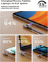 AINOPE 3.3FT Right Angle USB C to USB C Cable 60W 2 Pack for iPhone 15 Pro Max, Samsung, iPad Pro, Android Fast