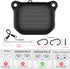 Waterproof Case for AirPods Pro, 2nd Generation, Anti-Lost with Wireless Charging, Lanyard and Carabiner (Black)