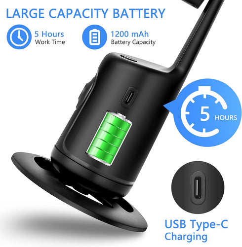Rupital 360 Auto Face Tracking Tripod, Rotation Body Phone Camera Mount Smart Shooting Holder with Remote Selfie Stick