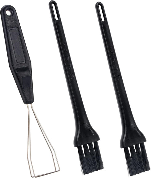 Keycap Puller, Stainless Steel Keycap Removal Tool with 2 Pcs Keyboard Cleaning Brush for Mechanical Keyboards