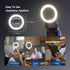 NEEWER 4" 5W 500mAh/CRI85 BR40 Entry Level Version Phone Selfie Ring Light Compatible with iPhone, Bi Color