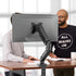 WALI 13-27 inch 19.8lbs, Grommet 75/100mm (GSMP001), Single Monitor Arm for Screens, Adjustable Single Monitor Mount