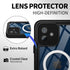 BEASTEK iPhone 12 Waterproof Case, FSN Series IP68 Magnetic Shockproof with Built-in Screen Protector, 6.1 inch (Black)