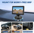 EWAY 4-Hole 4.3"/5" Direct Fit Suction Cup Mount for Backup Camera Monitor, Knob-Lock Adjustable Dashboard Windshield