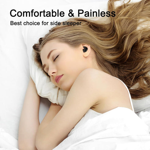 Invisible Sleep Wireless Earphone, Sleeping Earbuds for Side Sleepers with Built-in Mic, Type-C Fast Charging Case