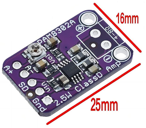 1PCS PAM8302 2.5W Single Channel Class D Audio Power Amplifier Module Development Board