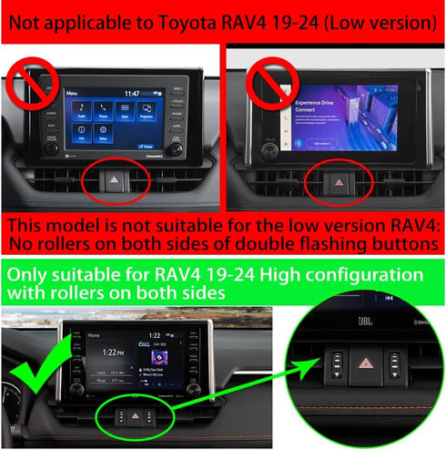 Car Phone Holder for Toyota RAV4 2019-2025, Hybrid XSE Limited, Prime XSE 2021-2025 - Auto Accessories Navigation