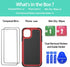 Jeylly 11 6.1 inch, 11 6.1 inch, for iPhone Case Heavy Duty Protection Shockproof Dual Layer Hard PC+Soft TPU Bumper