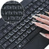 DAMMOMKO 54PCS Keyboard Stickers for Long Nails - Clear Glass Long Nail Keyboard Cover Bubbles, Raised Nail Art Typing