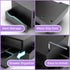 Simple Trending Monitor Stand Riser and Wood Desk Organizer with Drawer and Pen Holder for Laptop, iMac (Black)