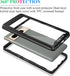 Google Pixel 7 Pro Case - Slim Fit Bumper, Full Body Shockproof, Built-in Screen Protector, Black/Clear for Men & Women.