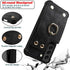 Compatible Galaxy S22 Wallet Case with Credit Card Holder, Shockproof Phone Cover with 360° Rotation Ring Stand