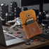 Jack&Chris Genuine Leather SD Card Holder Keychain, Anti-Shock Anti-Dust SD Card Case, Portable Camera Accessories