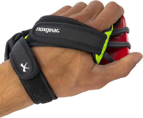 Noxgear Hand Held Phone Holder - Handheld Grip with Key Fob & Card Slot for Running, Jogging & Working Out - Compatible