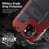 Beasyjoy Metal Phone Case for iPhone 13 Waterproof, Built-in Screen Protector, Heavy Duty Full Body Protective Military