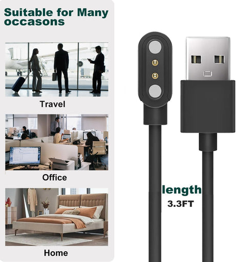 Replacement Magnetic Charging Cable for IDW23 IDW21 IDW13 IDW16 IDW17 IDW19 Smartwatches, USB Charger Cable Adapter