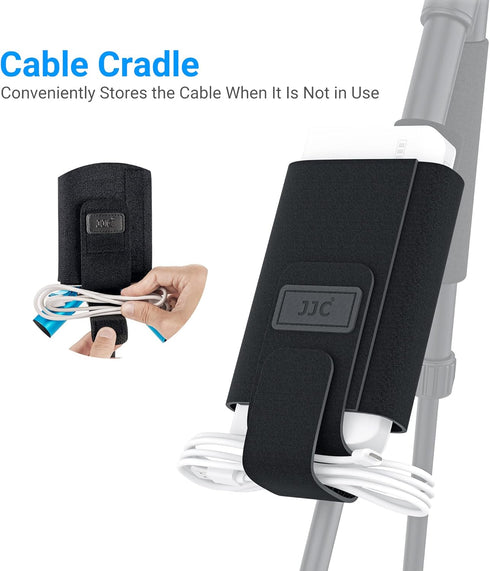 JJC Equipment Mounting Strap for Power Bank on Tripod, Remote/Off-Camera Flash Holder Strap