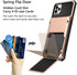 Vofolen iPhone 11 Pro Wallet Case - 4-Card Holder, Anti-Scratch Dual Layer Hybrid Bumper Armor, Rose Gold