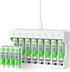 EBL Rechargeable AAA Batteries with Camcorder Battery Charger, 1100mAh NiMH, 1.2V, Recharge up