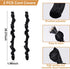 Antique House 2 Pack 3.28 Chandelier Chain Cover Touch Fasteners Black Feet Brushed Polyester Fabric Chain Sleeve