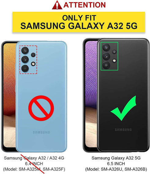 LeYi for Samsung A32 5G Case: Galaxy A32 5G Case with 2 Pack Tempered Glass Screen Protector & Camera Lens Protector, Liquid Silicone Soft Microfiber Liner Phone Case for Samsung Galaxy A32 5G, Black