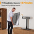 Perlegear Universal Swivel TV Stand, Height Adjustable for 32–70 inch TVs, Tempered Glass Base, Holds Up to 88 lbs,