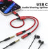 MOSWAG Type C to Dual 3.5mm Aux Headphone Jack Adapter, Hi-Res 2 Way Audio Y Cable Cord Compatible with iPad Samsung S23 S22 Google Pixel 7 6 Pro 5