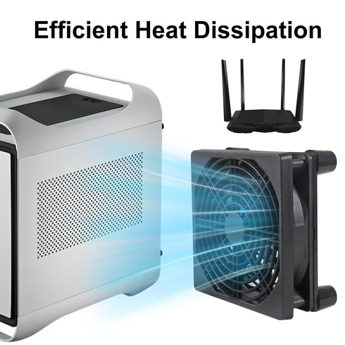 Meimom 2PACK 120mm 120mm 25mm 5V Quiet Fan, Cooling Case Fan for Receiver DVR Xbox TV Box Router x USB Power