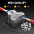 3 Way Power Distribution Block Car Audio Splitter, 1x 0 Gauge In / 3X 4 Gauge Out Ground Distribution Block Amp, 2 Pack