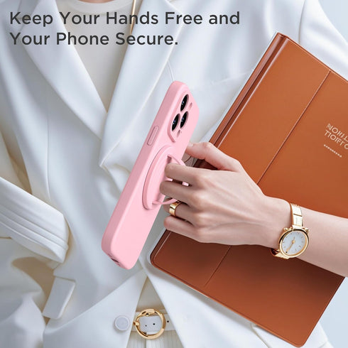 HSAOHD Upgraded Magnetic Phone Grip, Liquid Silicone Soft and Portable, Removable Finger Loop Ring Grip Holder