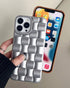 Ginkgonut Compatible with iPhone 13 Pro Max Case for Women/Girls, Cute 3D Laid Design Soft Silicone Shockproof Raised